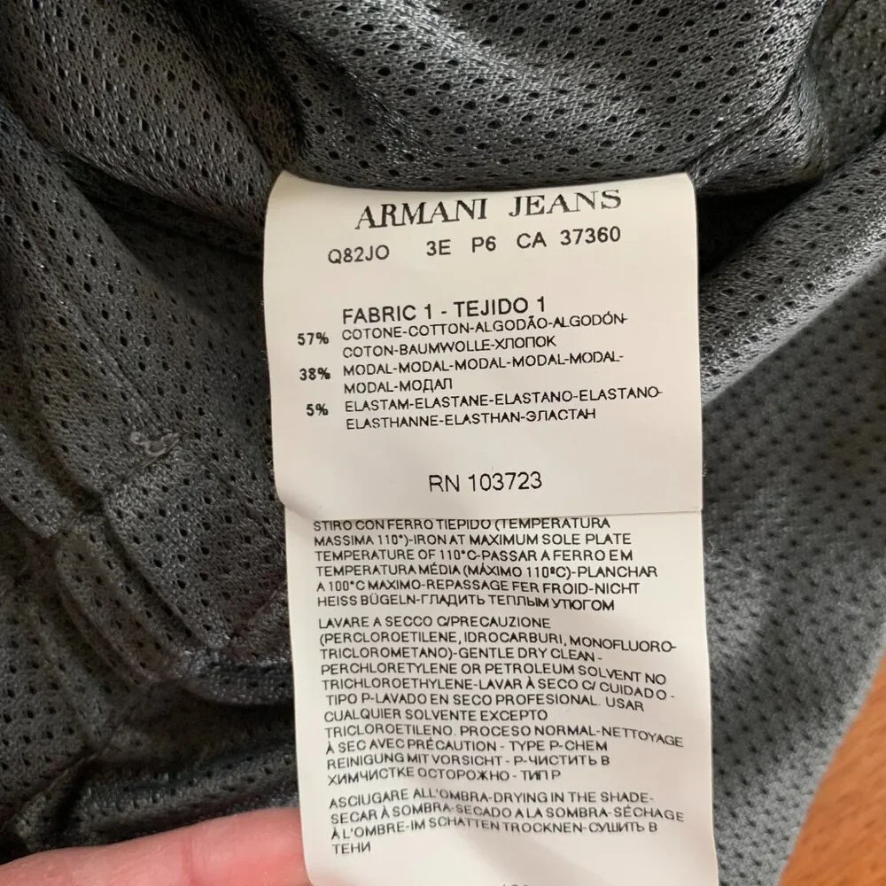 Armani Jeans Button Front Vest Men's M Casual Sleeveless Jacket AJ Grey‎ Gray